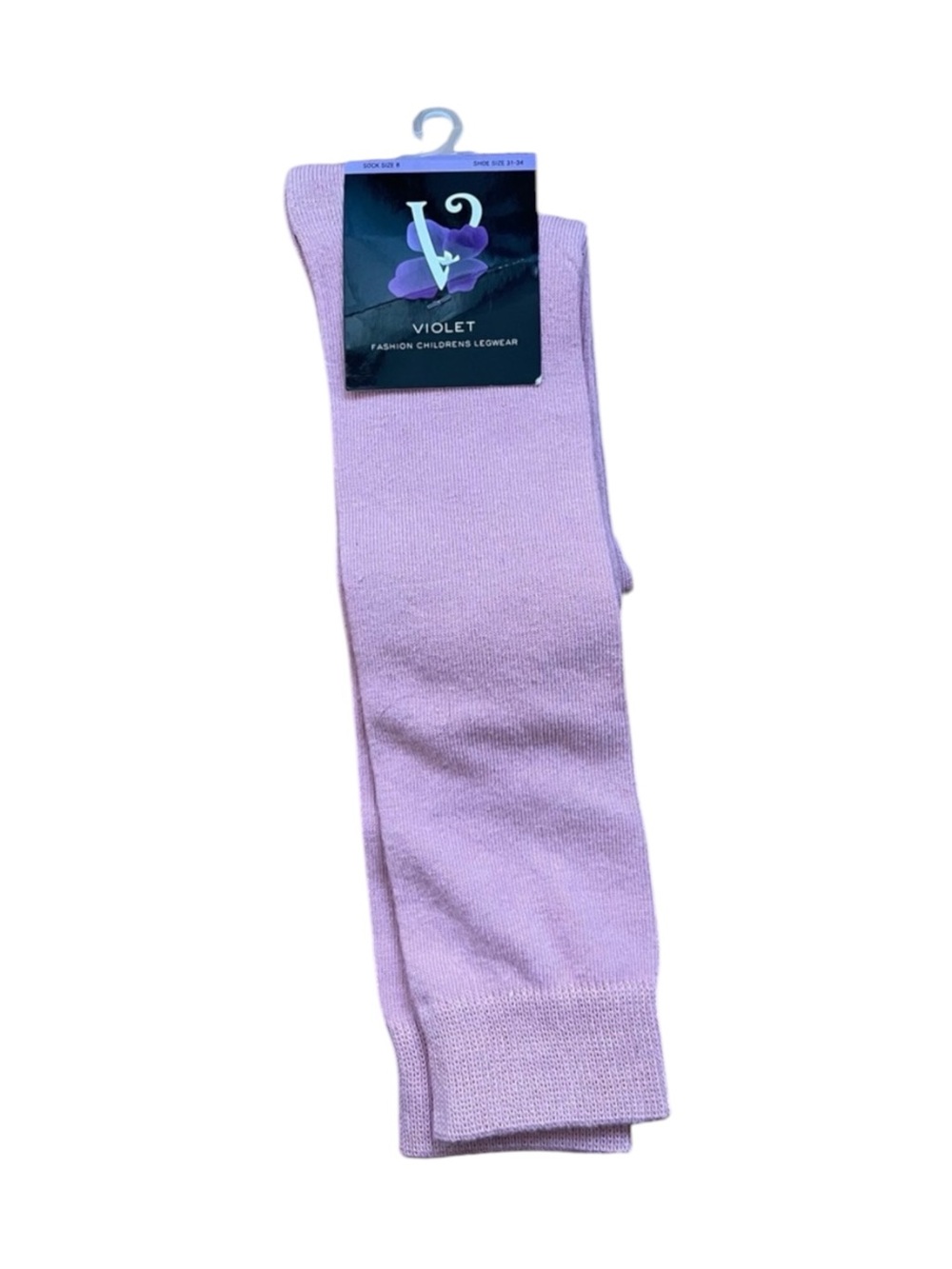 4/$25 Girls Rose Light Pink Knee High Socks Size 8